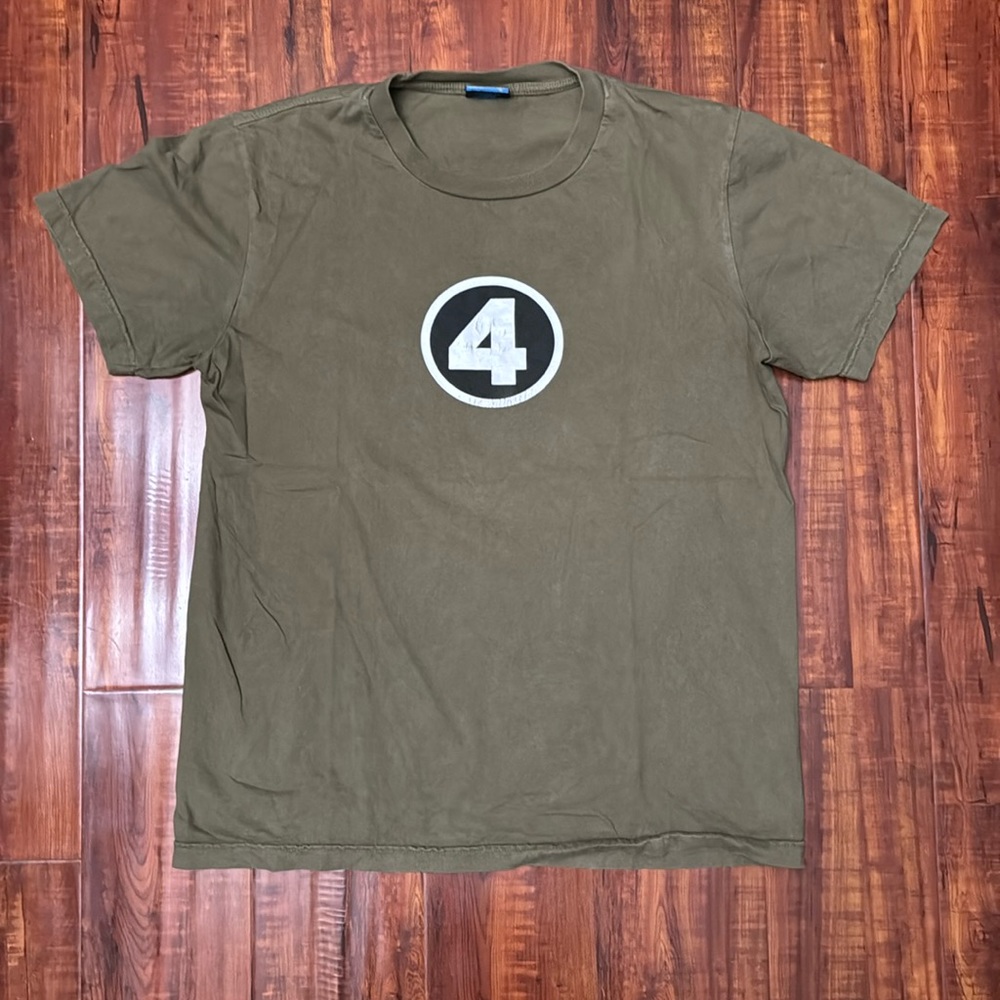 VINTAGE Fantastic 4 T-Shirt | Used Like-New | Olive | Large